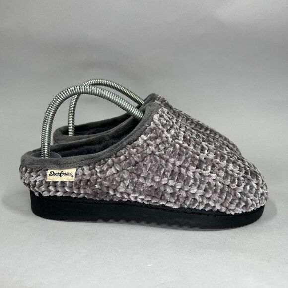Dearfoams Women's Size 6 Gray Slippers - Picture 1 of 12